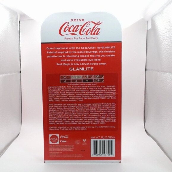Glamlite x Coca-Cola Eyeshadow Palette – 8 Shades – NWT - Picture 6 of 6